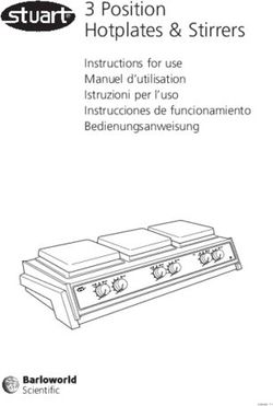 3 Position Hotplates & Stirrers - Instructions for use Manuel d'utilisation Istruzioni per l'uso Instrucciones de funcionamiento ...