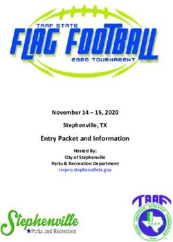 Entry Packet and Information - November 14 - 15, 2020 Stephenville, TX Hosted By