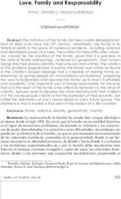 Love, Family and Responsability - Amor, familia y responsabilidad