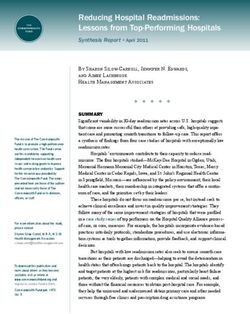 Reducing Hospital Readmissions: Lessons from Top-Performing Hospitals