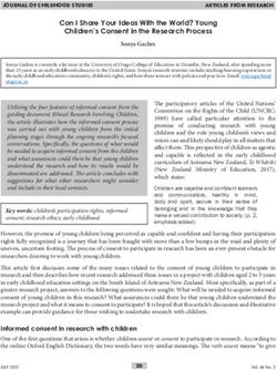 Can I Share Your Ideas With the World? Young Children's Consent in the Research Process