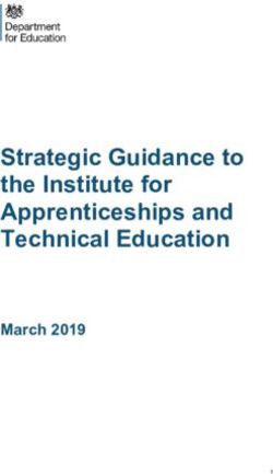 Strategic Guidance to the Institute for Apprenticeships and Technical Education - March 2019