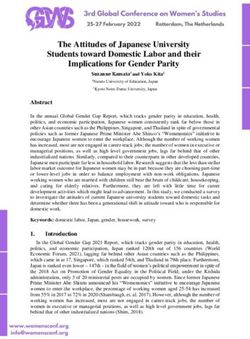 The Attitudes of Japanese University Students toward Domestic Labor and their Implications for Gender Parity