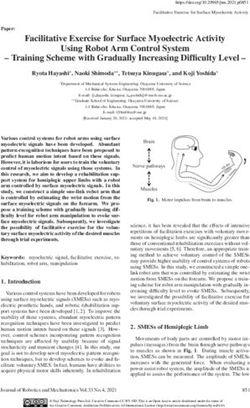 Facilitative Exercise for Surface Myoelectric Activity Using Robot Arm Control System - Training Scheme with Gradually Increasing Difficulty Level
