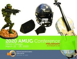 2020 AMUG Conference PRELIMINARY Hilton Chicago March 22 - 26, 2020 - ADDITIVE MANUFACTURING USERS GROUP - Additive ...