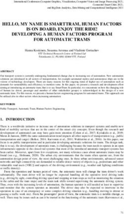 HELLO, MY NAME IS SMARTTRAM, HUMAN FACTORS IS ON BOARD, ENJOY THE RIDE! DEVELOPING A HUMAN FACTORS PROGRAM FOR AUTOMATIC TRAMS