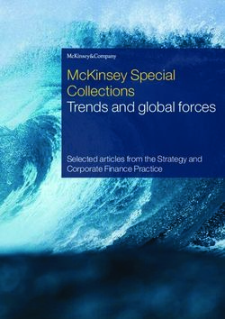 MCKINSEY SPECIAL COLLECTIONS TRENDS AND GLOBAL FORCES - SELECTED ARTICLES FROM THE STRATEGY AND CORPORATE FINANCE PRACTICE