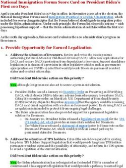 National Immigration Forum Score Card on President Biden's First 100 Days