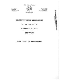 CONSTITUTIONAL AMENDMENTS TO BE VOTED ON NOVEMBER 2, 2021 ELECTION FULL TEXT OF AMENDMENTS - Chambers County