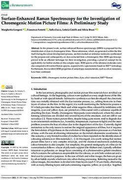 Surface-Enhanced Raman Spectroscopy for the Investigation of Chromogenic Motion Picture Films: A Preliminary Study