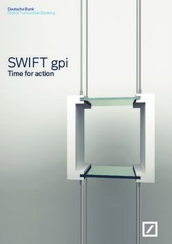 SWIFT gpi Time for action - Deutsche Bank Global Transaction Banking