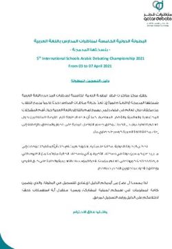 5th International Schools Arabic Debating Championship 2021 From 03 to 07 April 2021 - Qatar Debate