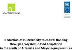 Reduction of vulnerability to coastal flooding through ecosystem based adaptation in the south of Artemisa and Mayabeque provinces - UNDP
