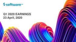 Q1 2020 EARNINGS 23 April, 2020 - Software AG