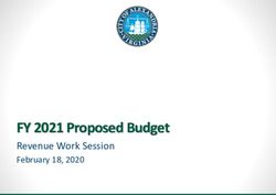 FY 2021 Proposed Budget - Revenue Work Session February 18, 2020 - City of ...