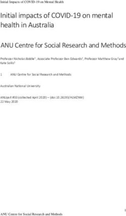 Initial impacts of COVID-19 on mental health in Australia