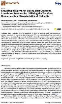 Recycling of Spent Pot Lining First Cut from Aluminum Smelters by Utilizing the Two-Step Decomposition Characteristics of Dolomite - MDPI
