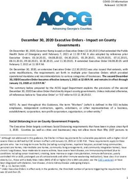 December 30, 2020 Executive Orders - Impact on County Governments - ACCG