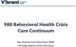 988 Behavioral Health Crisis Care Continuum - Key themes from December 2020 working sessions and interviews