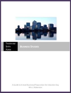 BUSINESS STUDIES TAVERHAM SIXTH FORM - Taverham High School