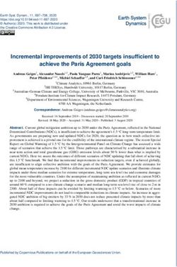 Incremental improvements of 2030 targets insufficient to achieve the Paris Agreement goals