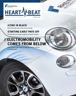 ELECTROMOBILITY COMES FROM BELOW - ICONS IN BLACK - Rheinmetall Automotive
