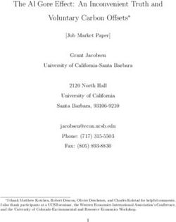 The Al Gore Effect: An Inconvenient Truth and Voluntary Carbon Offsets