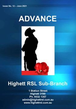ADVANCE - Highett RSL Sub - Branch 1 Station Street Highett 3190 Ph. 9532 1357 www.highettrsl.com.au