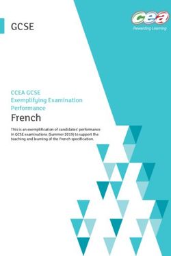 GCSE - French CCEA GCSE Exemplifying Examination Performance This is an exemplification of candidates' performance in GCSE examinations Summer ...