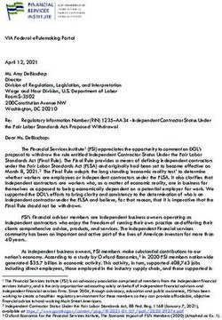 VIA Federal eRulemaking Portal