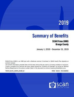 2019 Summary of Benefits - SCAN Prime (HMO) Orange County - SCAN Health Plan!
