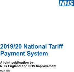 2019/20 National Tariff Payment System - A joint publication by NHS England and NHS Improvement