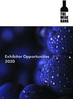 Exhibitor Opportunities 2020 - The Wine Gang