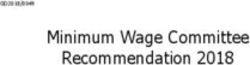 Minimum Wage Committee Recommendation 2018 - Isle of Man ...