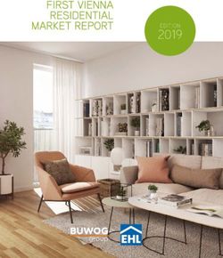 2019 EDITION FIRST VIENNA RESIDENTIAL MARKET REPORT - EHL-Immobilien