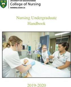 Nursing Undergraduate Handbook 2019-2020 - USASK Nursing