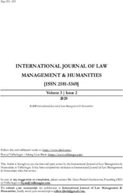 INTERNATIONAL JOURNAL OF LAW MANAGEMENT & HUMANITIES - International Journal of Law ...