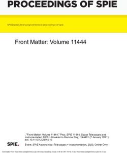 PROCEEDINGS OF SPIE Front Matter: Volume 11444