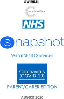 PARENT/CARER EDITION Wirral SEND Services - AUGUST 2020 - Co-op ...