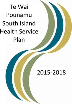 Te Wai Pounamu South Island Health Service Plan 2015-2018