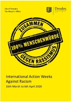 International Action Weeks Against Racism - 16th March to 6th April 2020 - Dresden.de