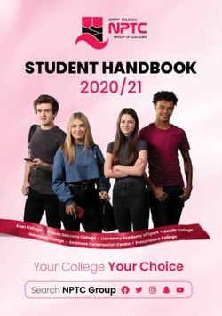 STUDENT HANDBOOK 2020/21 - Your College Your Choice - NPTC Group