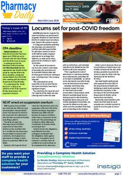 Locums set for post-COVID freedom - PROTECTING PHARMACY DATA - Pharmacy Daily