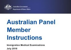 Australian Panel Member Instructions - Immigration Medical Examinations July 2018 - the Department of Home ...