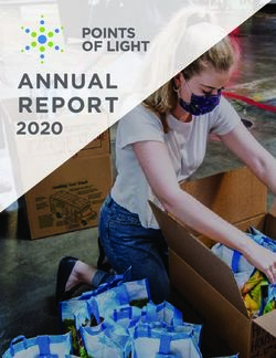 ANNUAL REP ORT 2020 - Points of Light Foundation