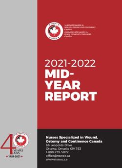 MID- YEAR REPORT 2021-2022 - Nurses Specialized in Wound, Ostomy and Continence Canada - NSWOCC