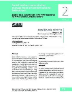 Social media communication management in football national federations