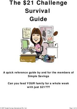 The $21 Challenge Survival Guide - A quick reference guide by and for the members of Simple Savings Can you feed YOUR family for a whole week with ...