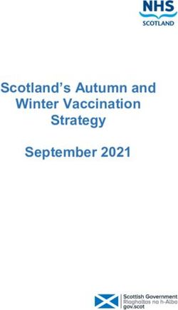 Scotland's Autumn and Winter Vaccination Strategy September 2021 - The ...