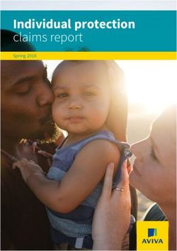 Individual protection - claims report Spring 2018 - Aviva